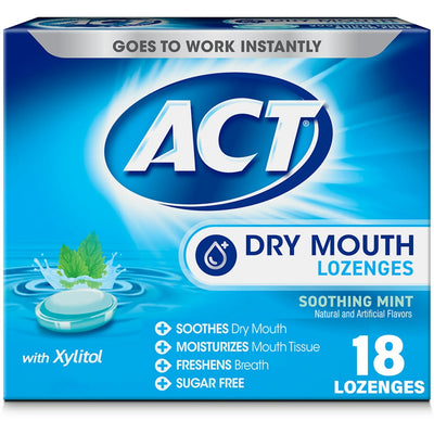 Act Total Care Dry Mouth Lozenges - Soothing Mint