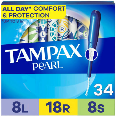 Tampax Pearl Tampons - Triple Pack with LeakGuard Braid