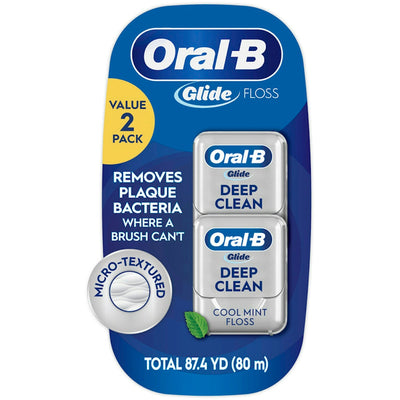 Oral-B Glide Pro-Health Deep Clean Dental Floss Picks, Cool Mint, 80m
