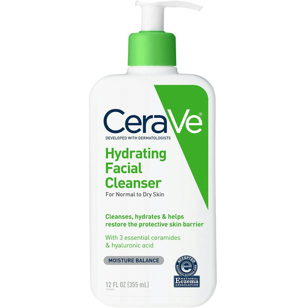 CeraVe Nettoyant Hydratant pour le Visage pour Peau Normale à Sèche - 12 Fl Oz