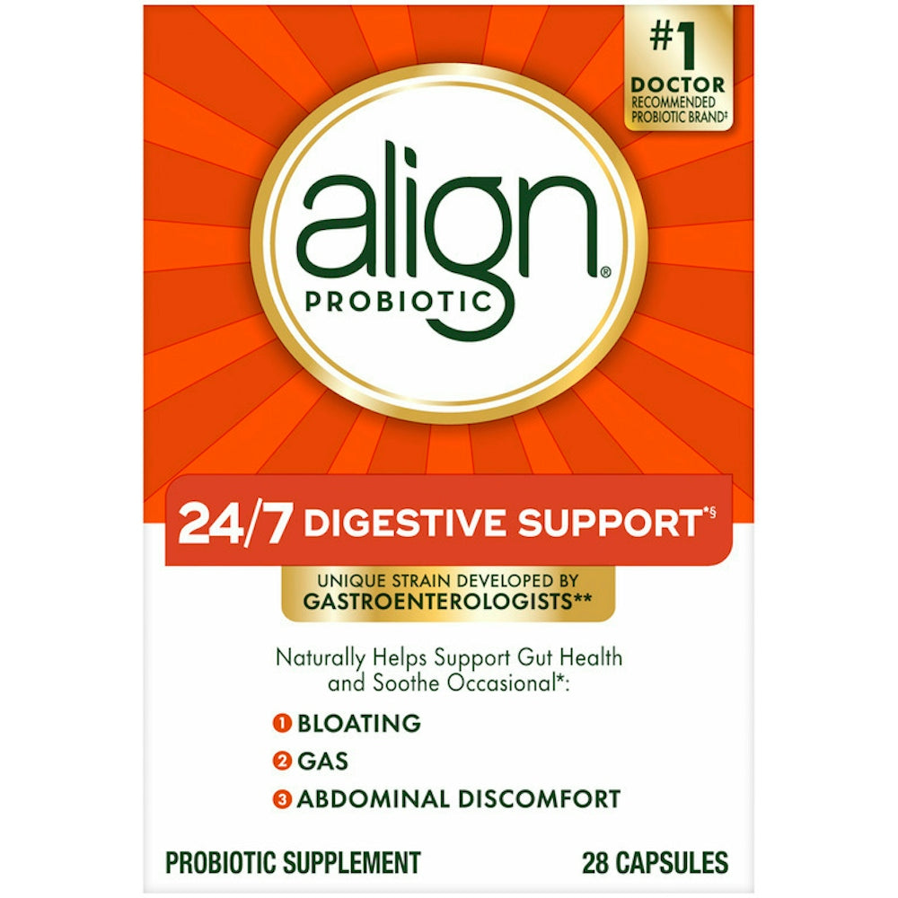 Gélules de supplément de santé digestive quotidien Align Probiotic
