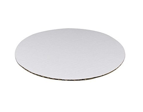 Tablero de pastel redondo blanco premium para exhibiciones elegantes