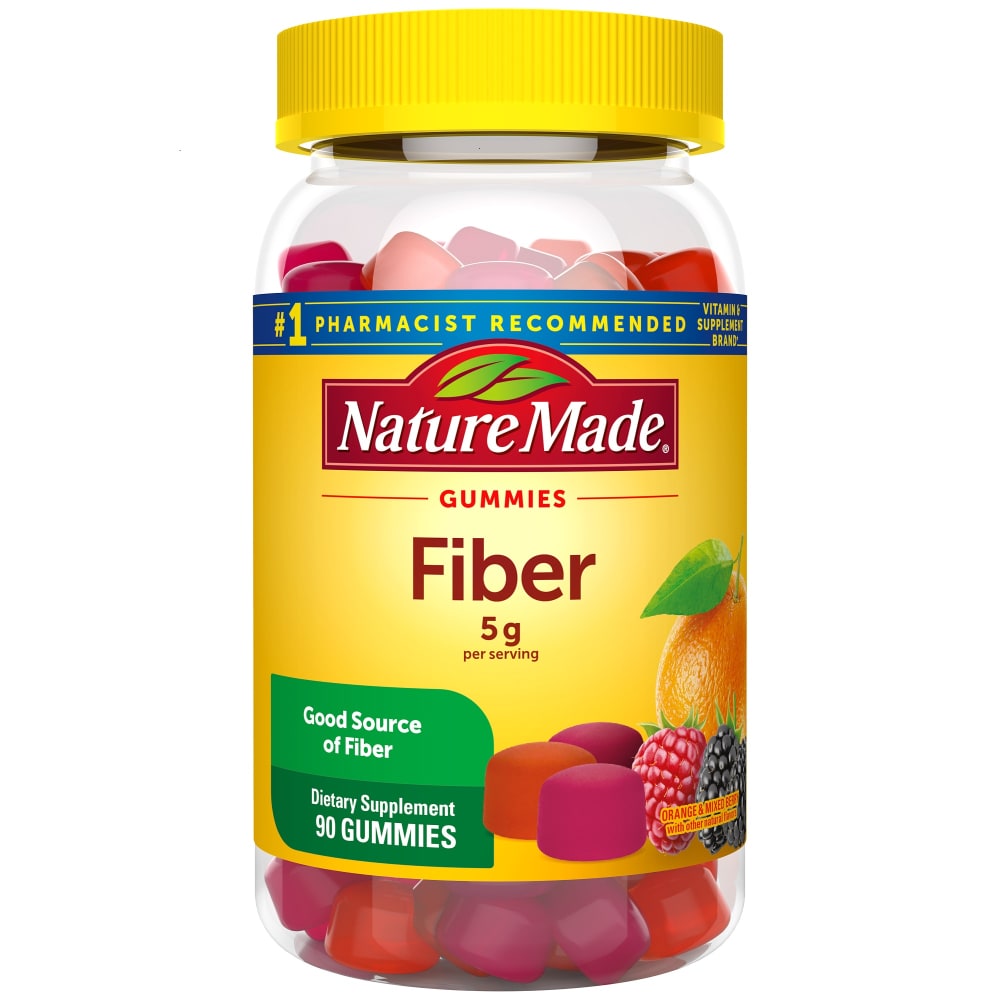 Nature Made Fiber Gummies - Orange & Mixed Berry Flavor