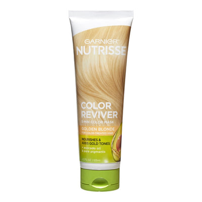 Mascarilla para el cabello Garnier Nutrisse Color Reviver Rubio Dorado, 4.2 Fl Oz