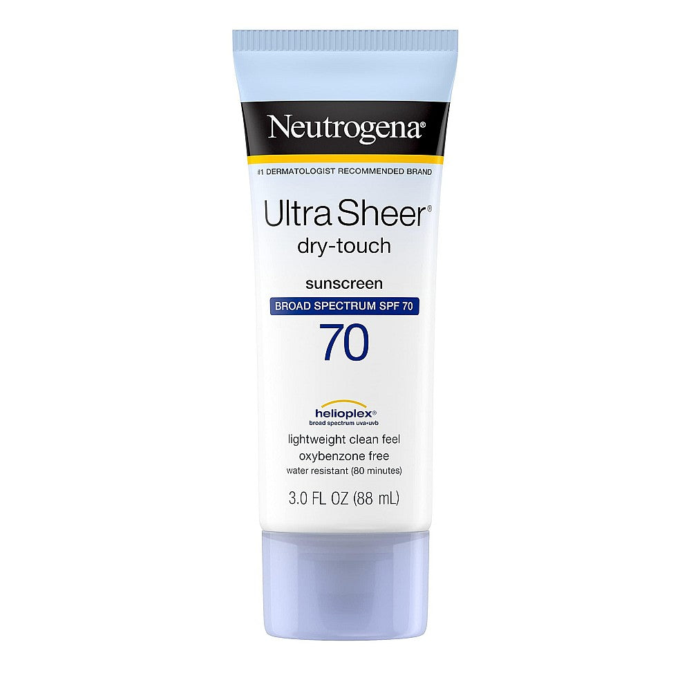Loción de protector solar Neutrogena Ultra Sheer Dry-Touch SPF 70 - 3 Fl Oz