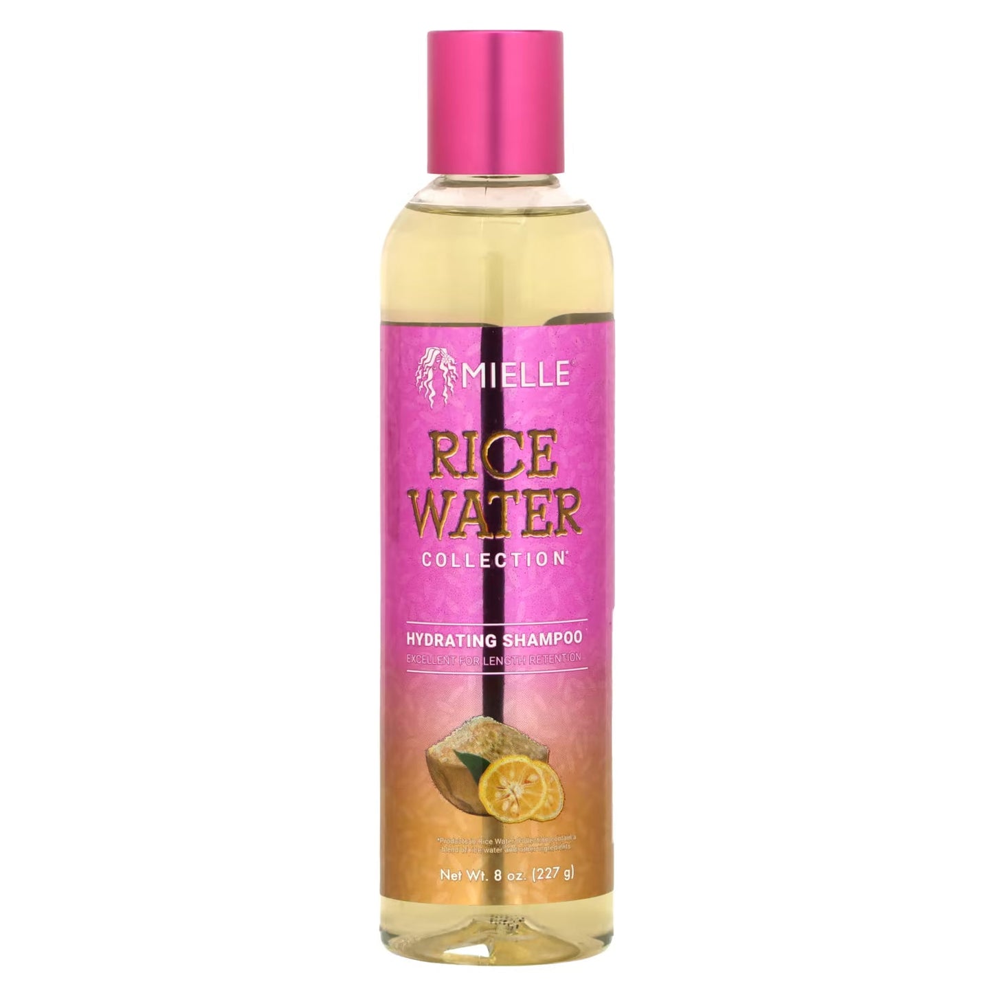 Shampoo hydratant à l'eau de riz Mielle Organics - 8 Oz