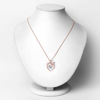 0.28 Carat Genuine Swiss Blue Topaz Pendant in Sterling Silver