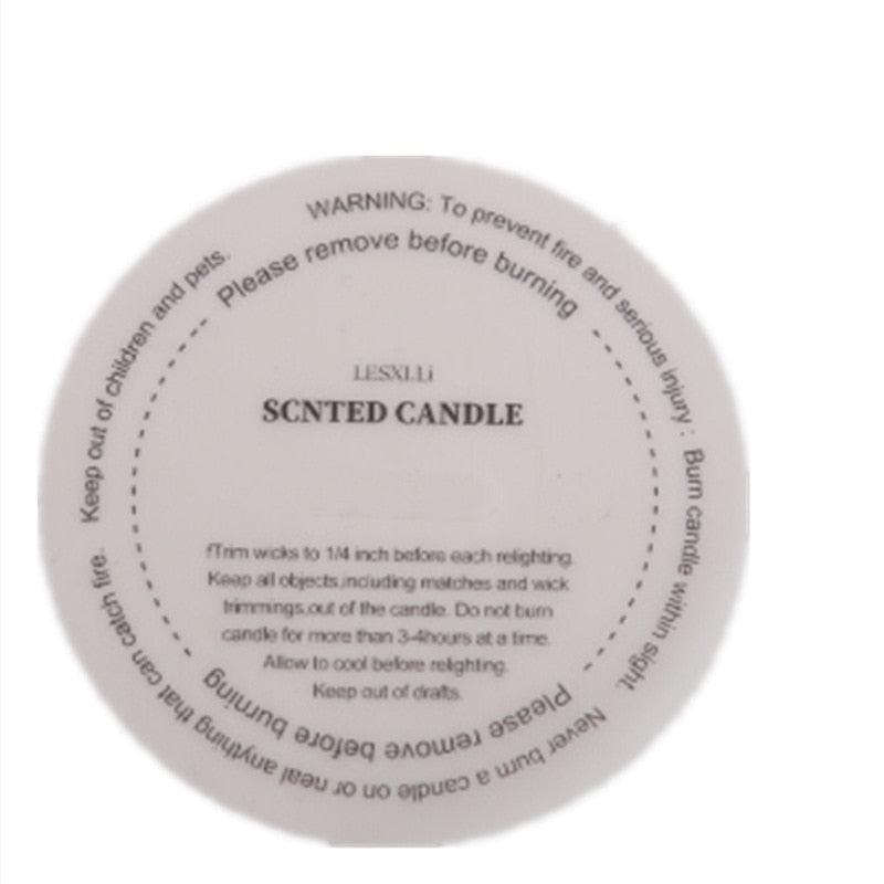 Autocollants décoratifs pour bocaux de bougies - 10 pièces
