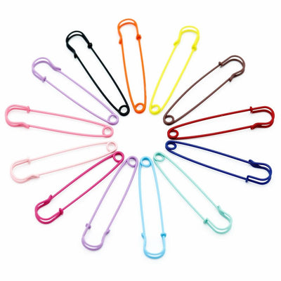 10Pcs Large Heavy Duty Metal Safety Pins for Crafting