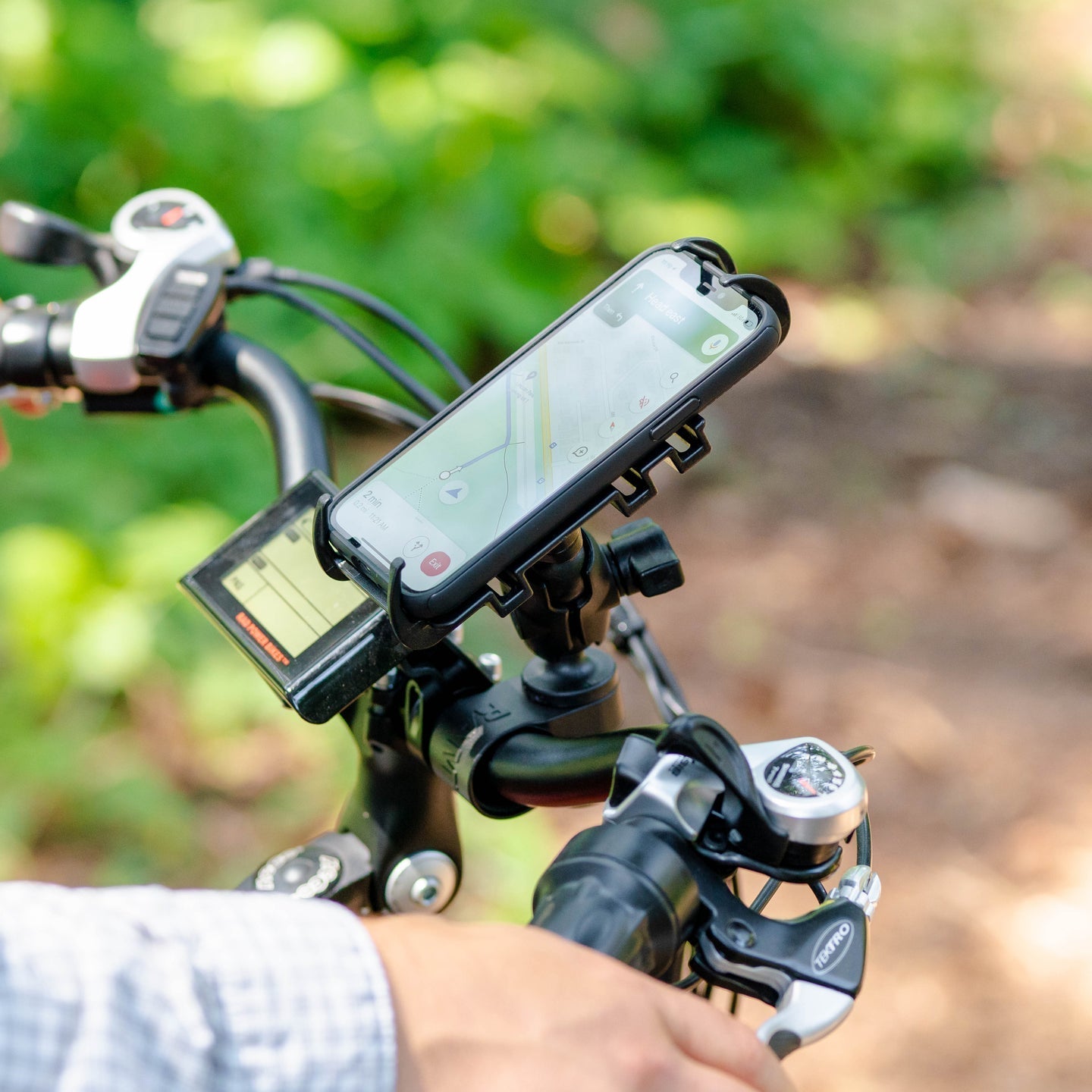 Soporte para teléfono RAM® Quick-Grip™ con base para manillar Tough-Strap™