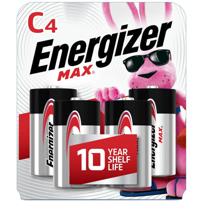Energizer Max Premium C Batteries - Long-Lasting Power (4 Count)