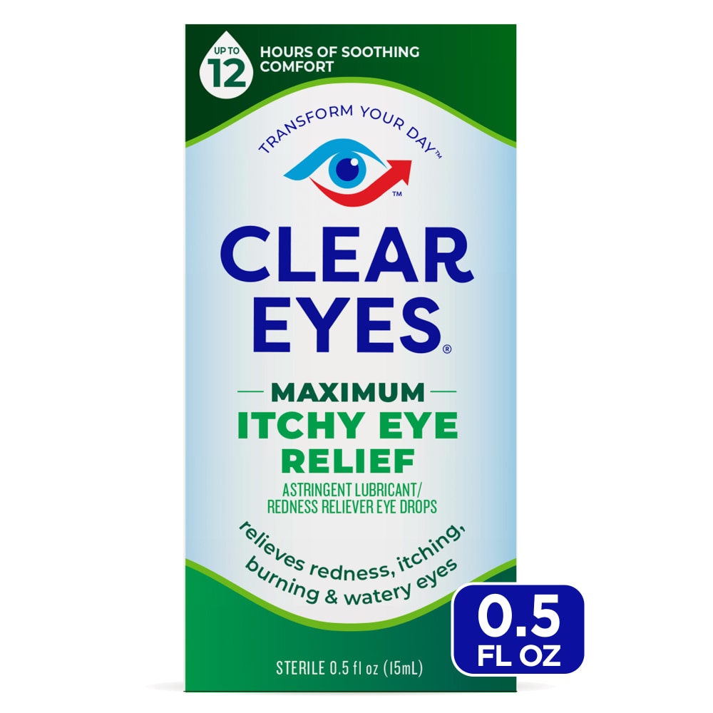 Clear Eyes Maximum Itchy Eye Relief Drops, 0.5 Fl Oz