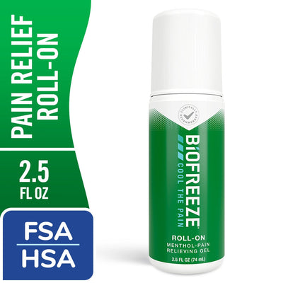 Biofreeze Pain Relieving Gel Roll-On 2.5 Oz