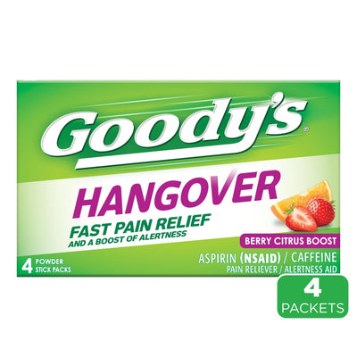 Goody's Hangover Aspirin Fast Pain Relief Powder Stick Packs