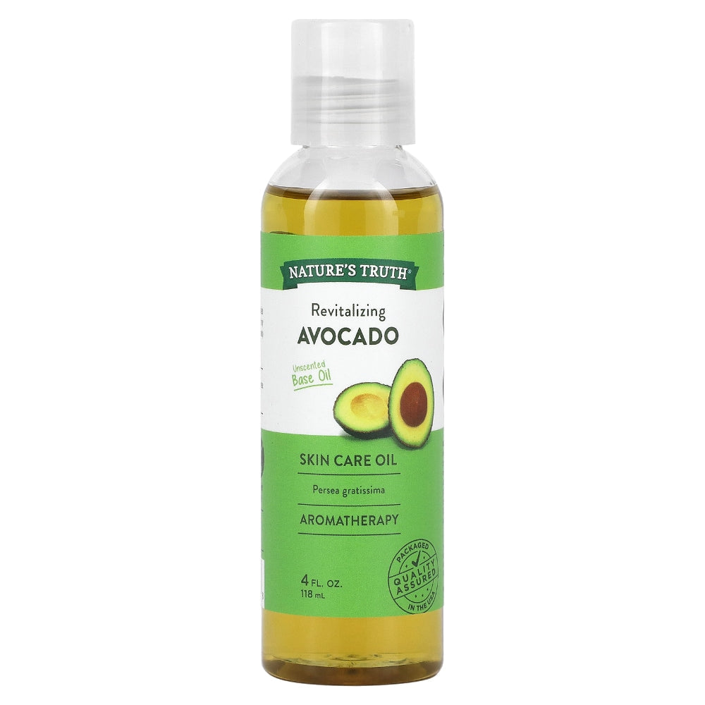 Aceite para el cuidado de la piel a base de aguacate revitalizante de Nature's Truth - 4 oz