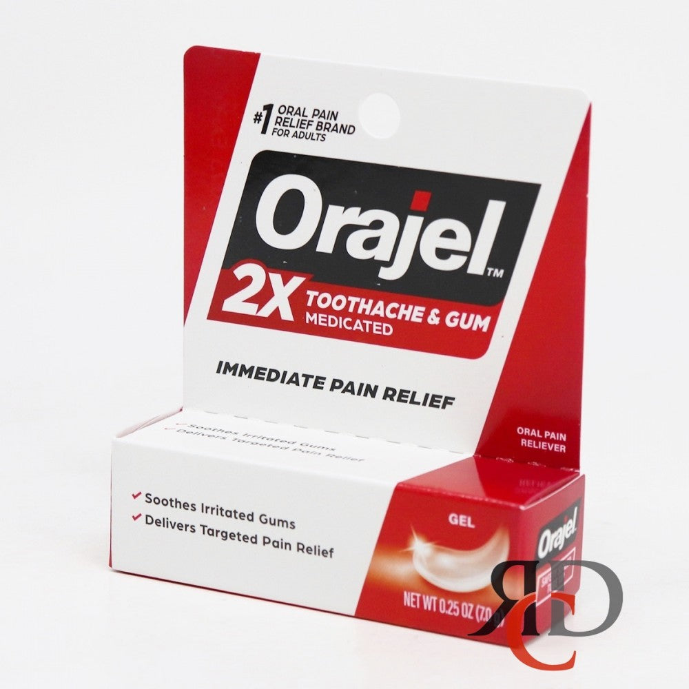 Orajel Instant Pain Relief Gel - 2x Strength, 0.25 Oz