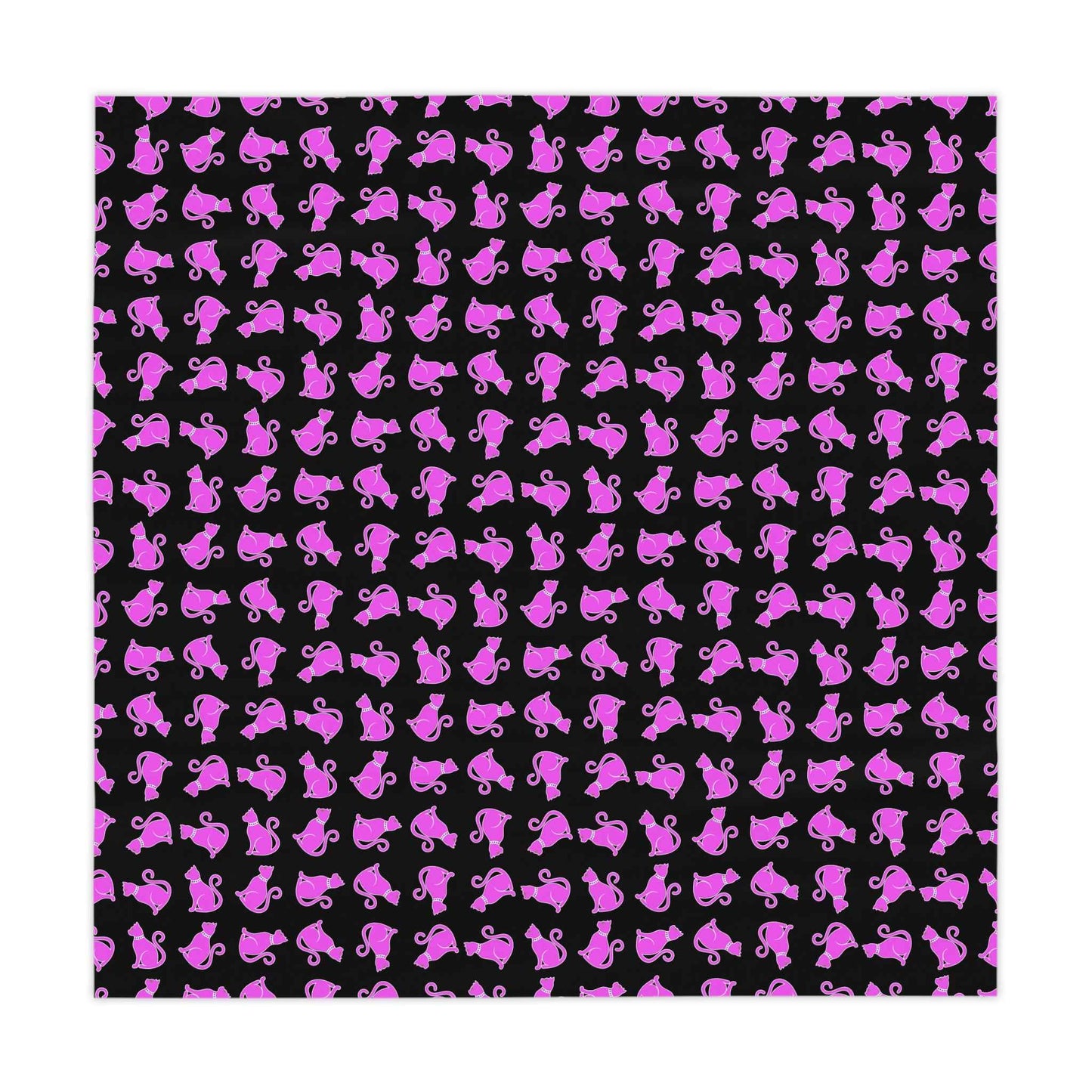 Pink Cat Tablecloth - Playful Dining Experience
