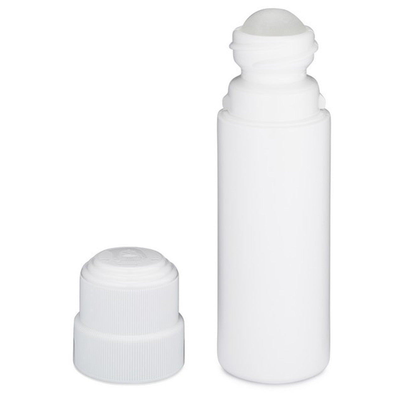 3 oz White HDPE Plastic Bottles with Twist-Top Cap - Pack of 48
