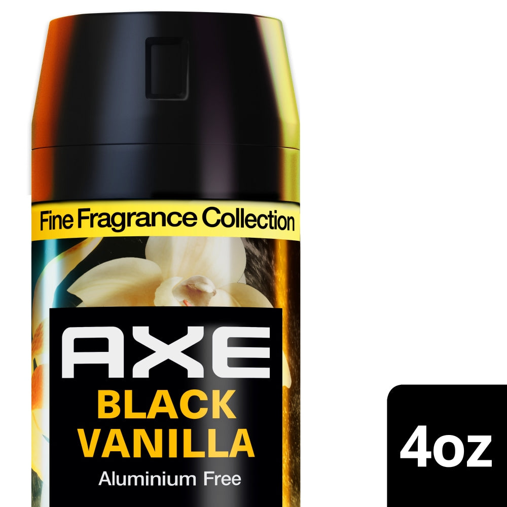 Axe Body Spray, Premium Black Vanilla 4 Oz