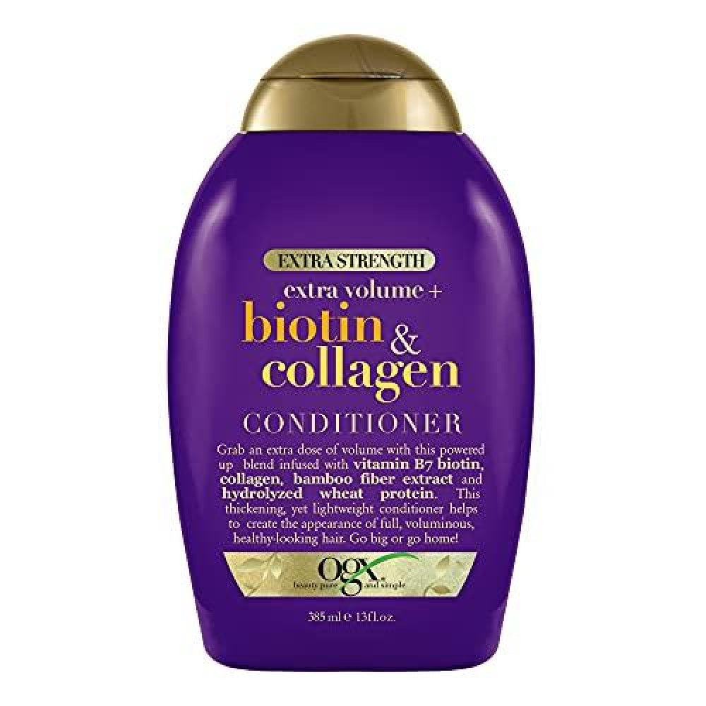 Acondicionador Extra Fuerte OGX Biotin & Colágeno - 385 ml