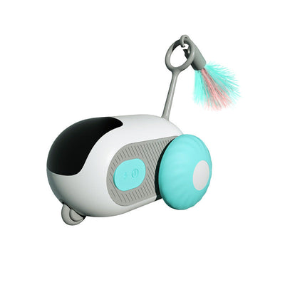 Pet Gravity Intelligent Running Car Remote Control Electric Cat Toy Teasing Stick Cat Pet - Korvel
