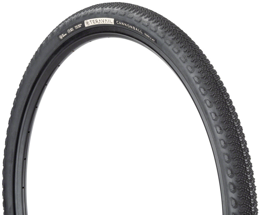 Teravail Cannonball Tire - 700 x 47 Tubeless Folding Black