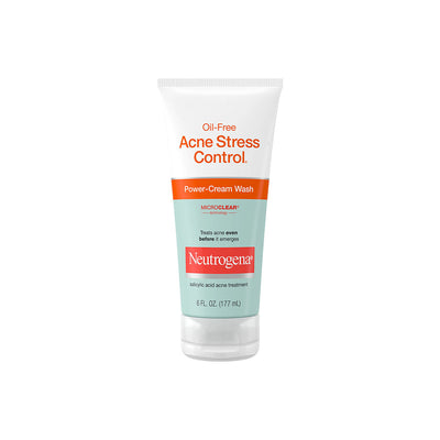 Neutrogena Oil-Free Acne Stress Control Cream Face Wash - 6 Fl. Oz