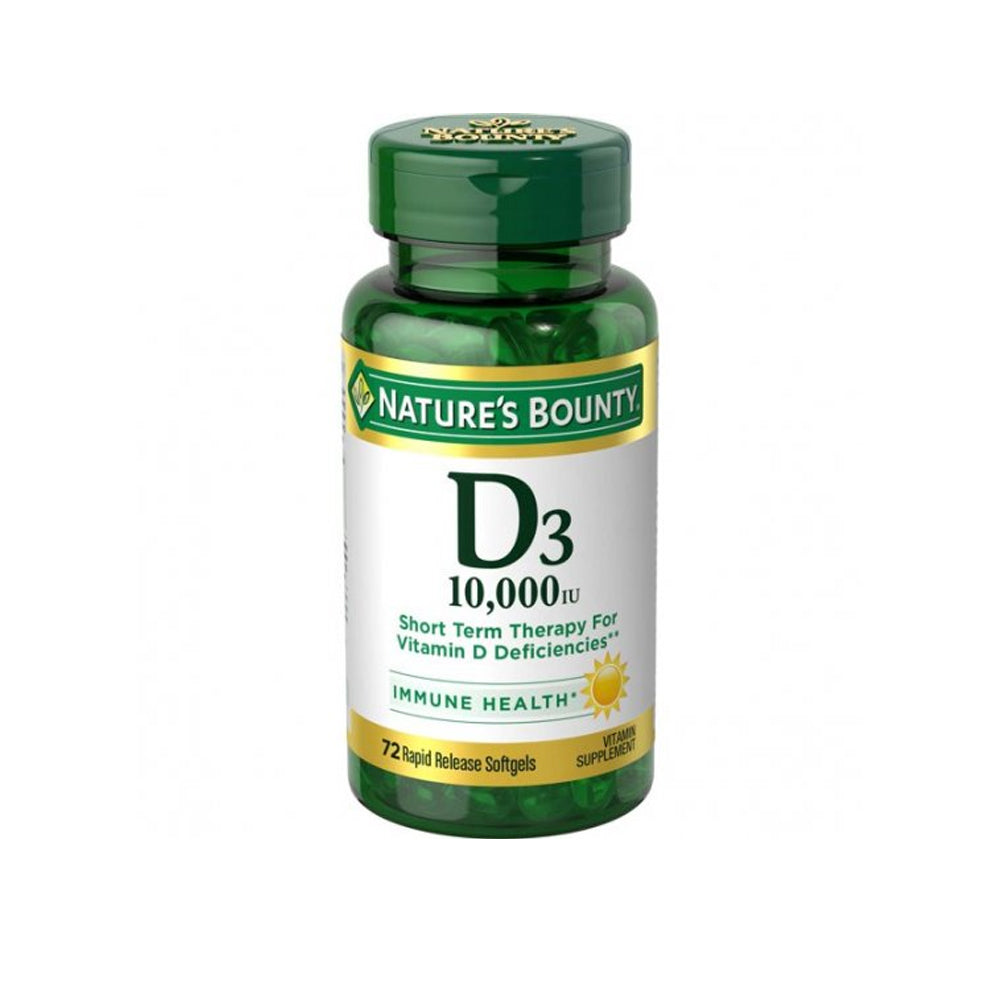 Nature's Bounty Vitamin D3, Immune Support, 250 Mcg Softgels