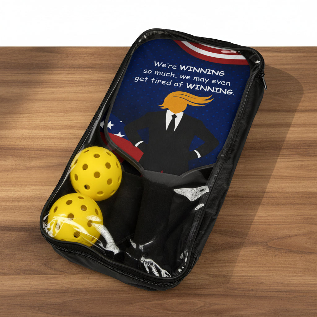 Nous gagnons – Ensemble de raquettes de pickleball patriotiques