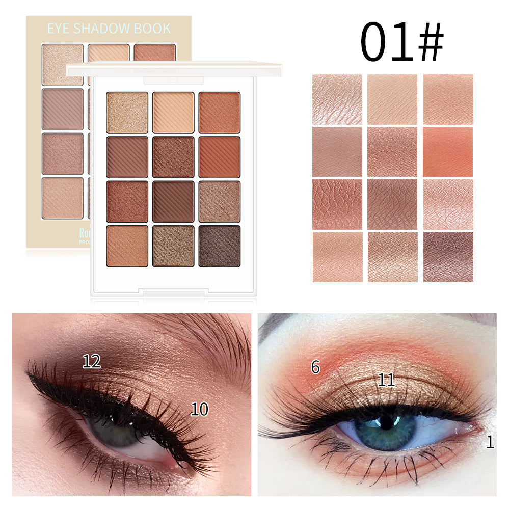 Romantic Beauty 12-Color Eye Shadow Palette
