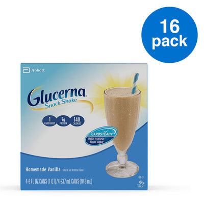 Glucerna Snack Shake Homemade Vanilla - 4 Pack