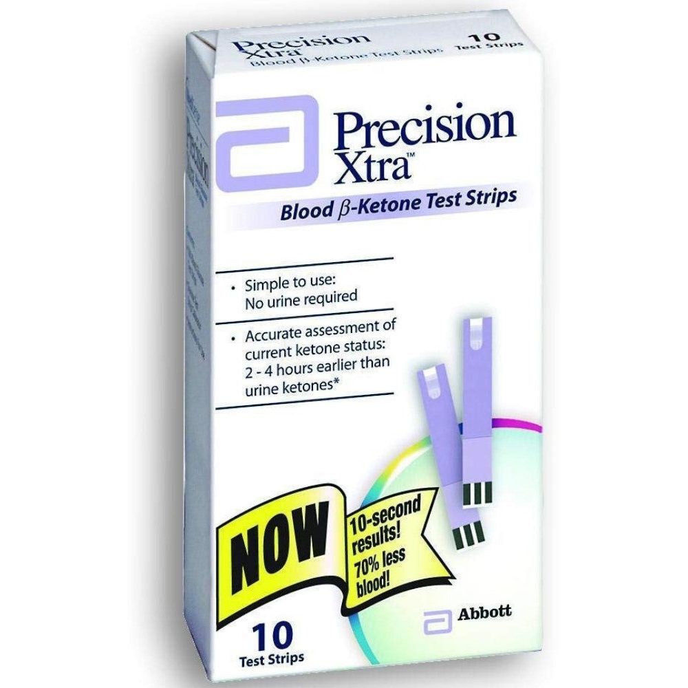 Tiras de Prueba de Cetonas en Sangre Precision Xtra - Caja de 10