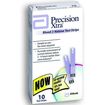 Precision Xtra Blood Ketone Test Strips - Box of 10