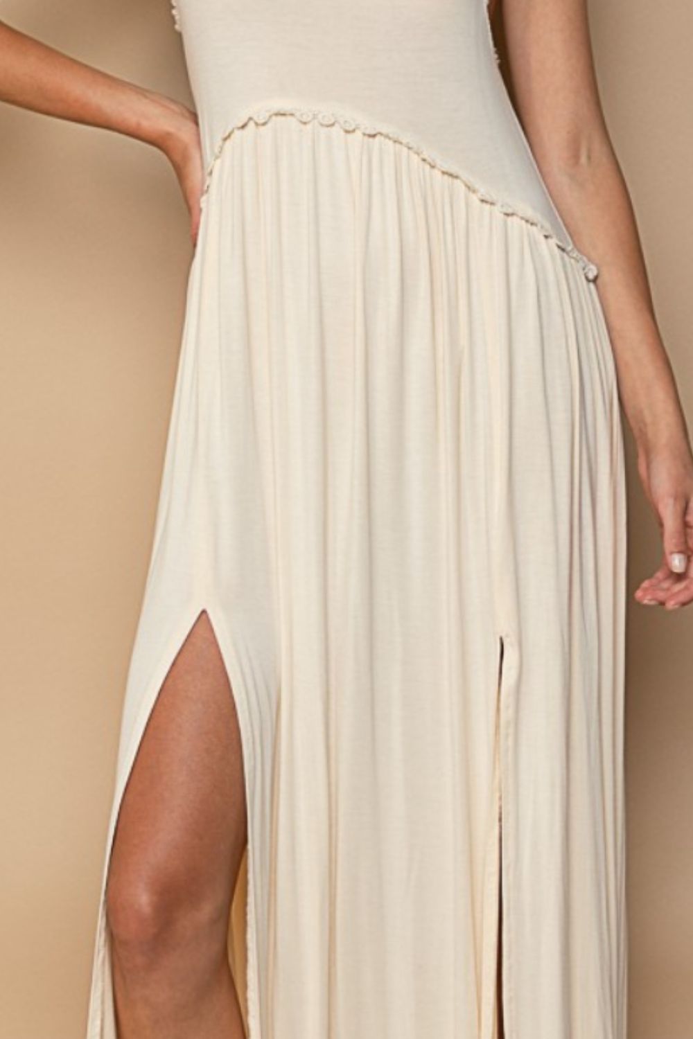 Elegant Sleeveless Back Zipper Maxi Dress