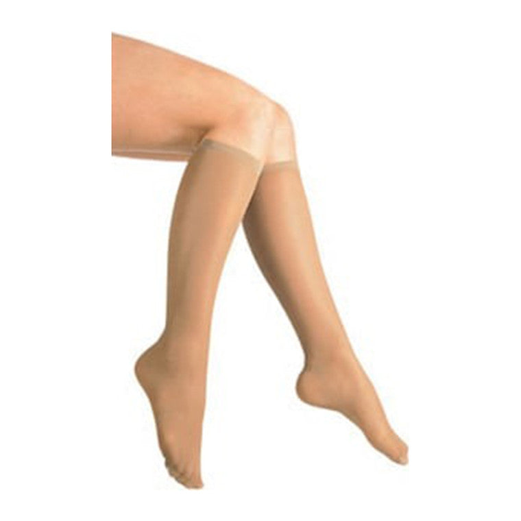 Chaussettes Montantes en Microfibre Loving Comfort pour Femmes - Beige, Petit