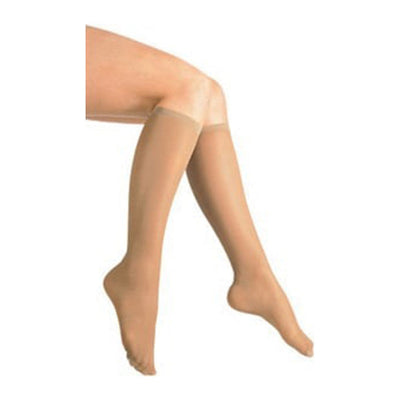 Loving Comfort Women’s Microfiber Knee-High Socks - Beige, Small