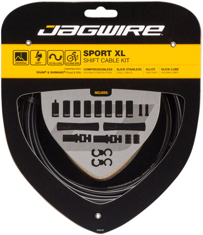 Jagwire Sport XL Shift Cable Kit for SRAM/Shimano - Black
