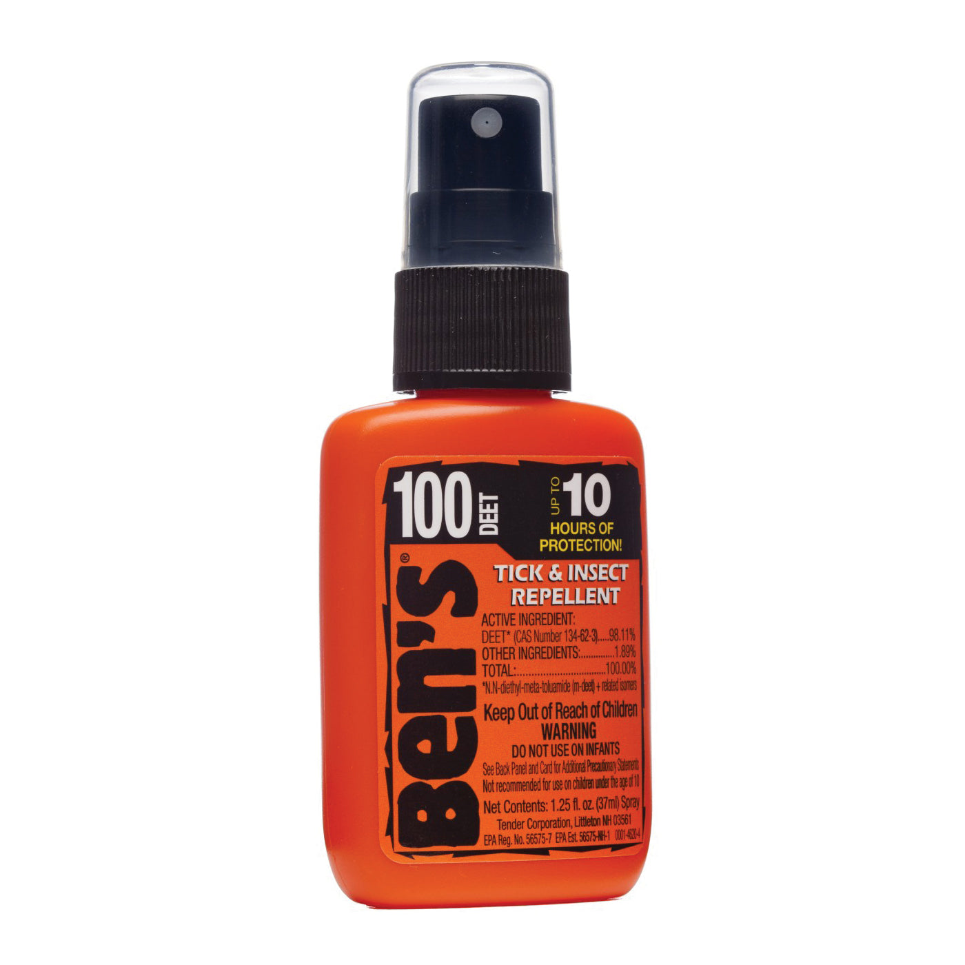 Répulsif contre les tiques et les insectes Ben's 100 DEET - Spray de 1,25 oz
