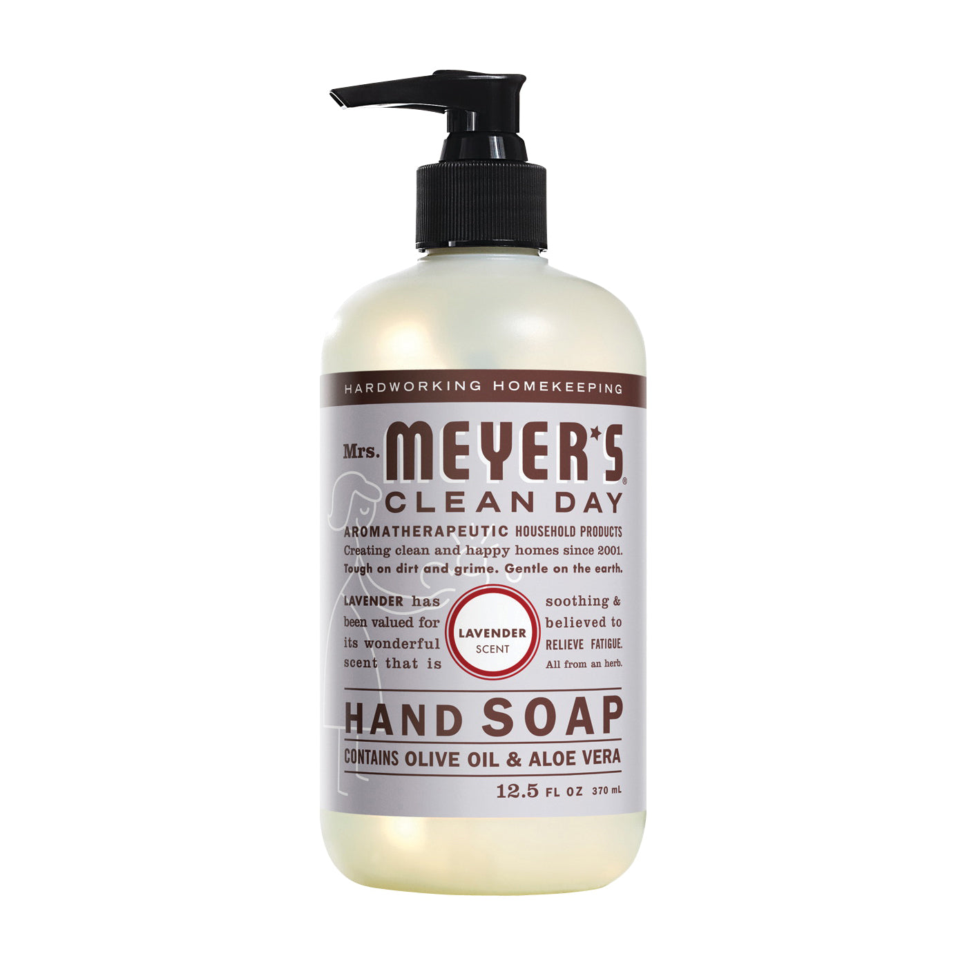 Jabón de Manos Líquido Lavanda de Mrs. Meyer's Clean Day, 12.5 Fl Oz