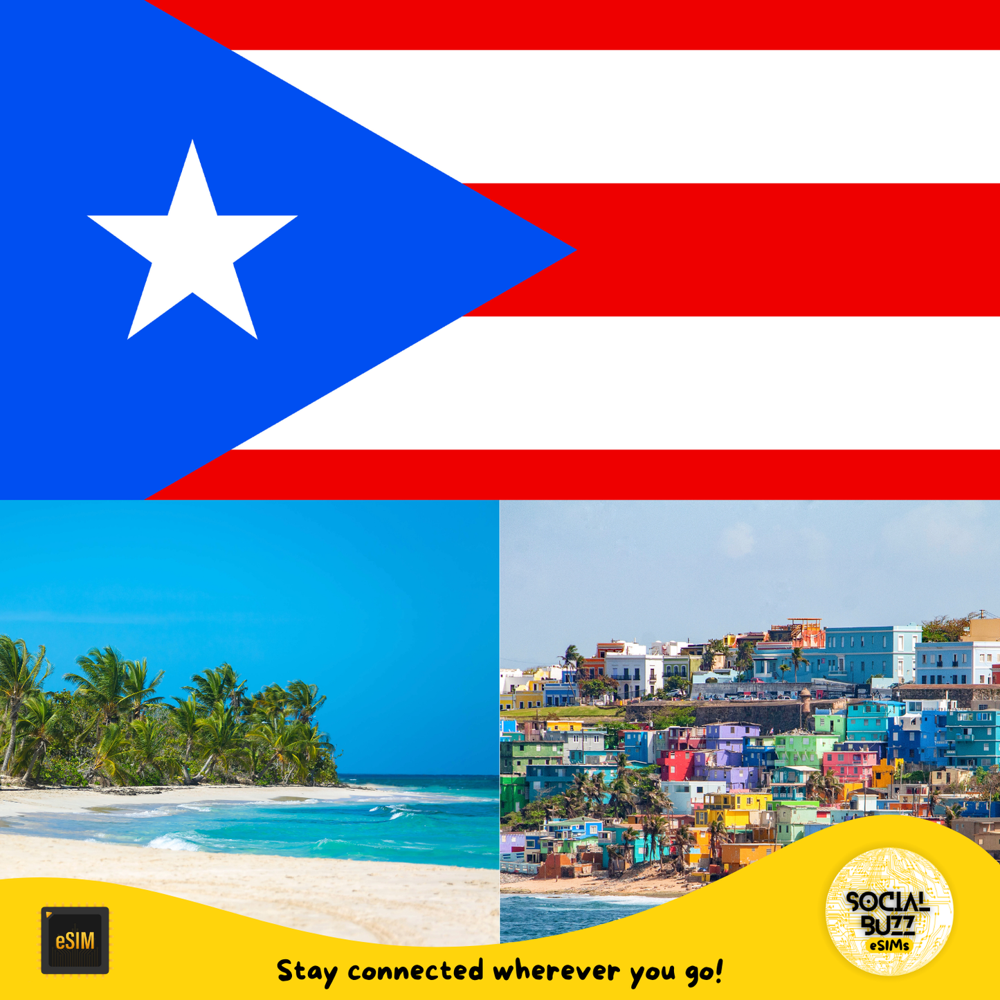 Plan de données eSIM pour Porto Rico pour une connectivité sans faille