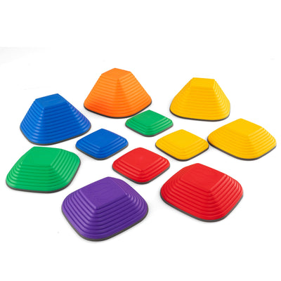 11-Piece Kids Stepping Stone Set - Multicolor Stackable Fun