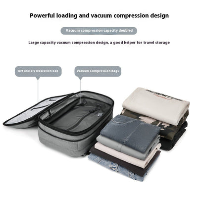 Multifunctional Travel Compression Backpack for Men and Women