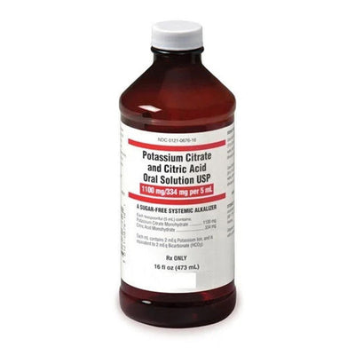Potassium Citrate and Citric Acid Oral Solution, 16 Oz
