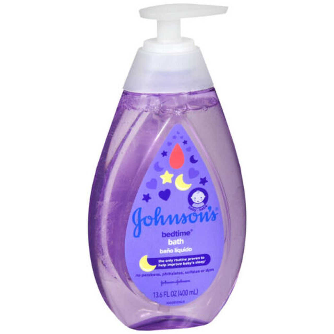 Baño para Bebés Johnson's Bedtime con Aromas Calmantes - 13.6 Fl Oz