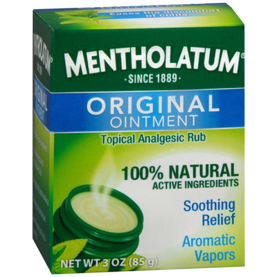 Mentholatum Original Ointment - 3 Oz Topical Rub