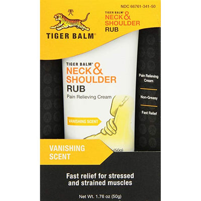 Tiger Balm Neck & Shoulder Rub - Vanishing Scent 1.76 Oz