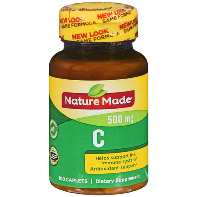 Nature Made Vitamin C Tablets, 500 Mg - Premium Antioxidant Support