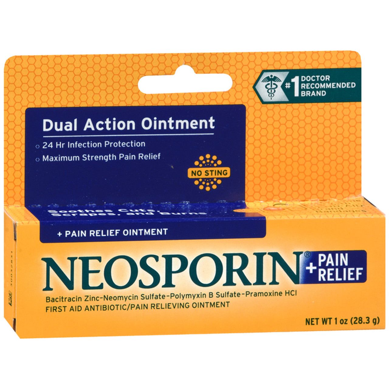 Neosporin Plus Ungüento de Máxima Fuerza - 1 Oz