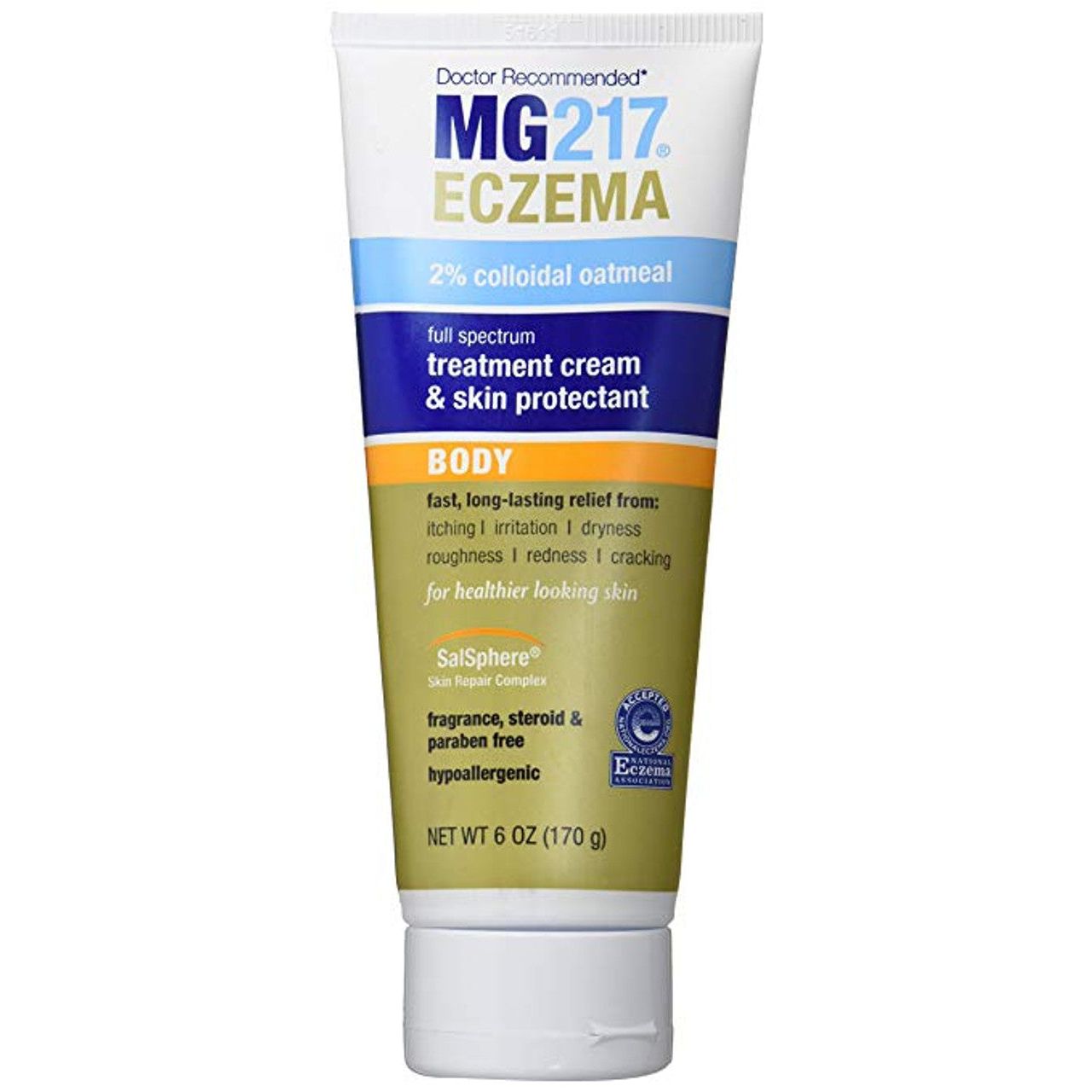 MG217 Eczema Body Cream with 2% Colloidal Oatmeal, 6 oz