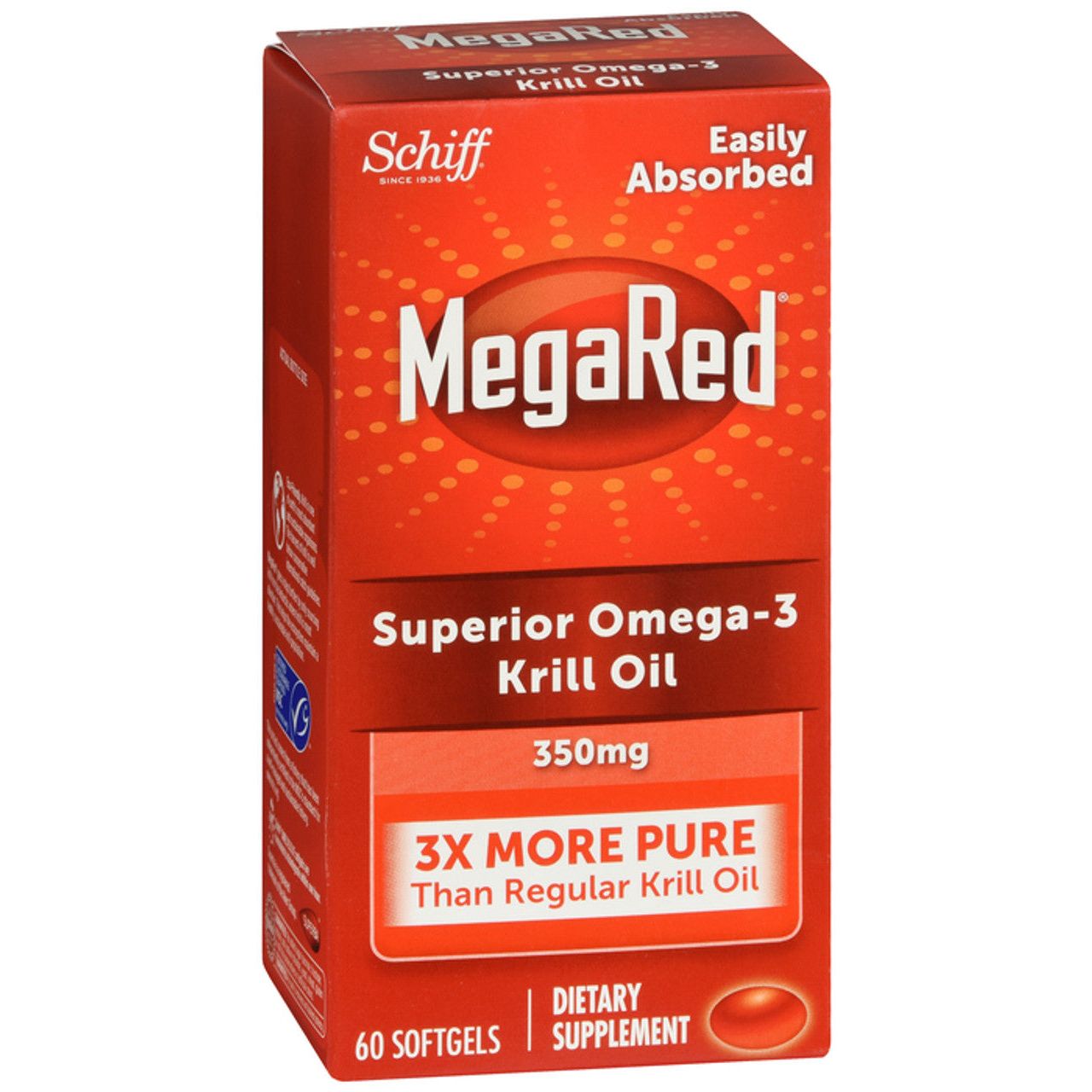 Schiff Mega Red Supérieur Huile de Krill Omega 3 - 350 Mg